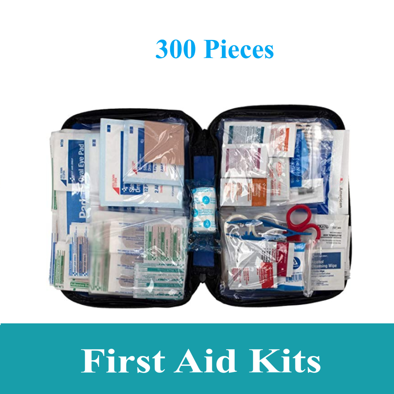 First Aid Kit Emergency Bag Home Car Outdoor, All Purpose, Portable Up to 312 Pc