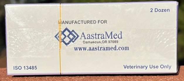 2/0 PGA, 48ct (2 Boxes) Polyglycolic Acid, Veterinary Dental, R-cut 30mm