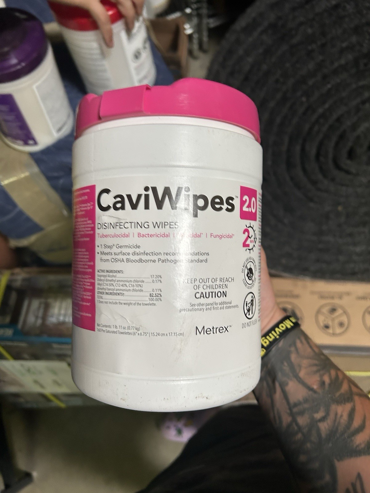 Caviwipes #13-1100 Towelettes – Exp. 04-2028