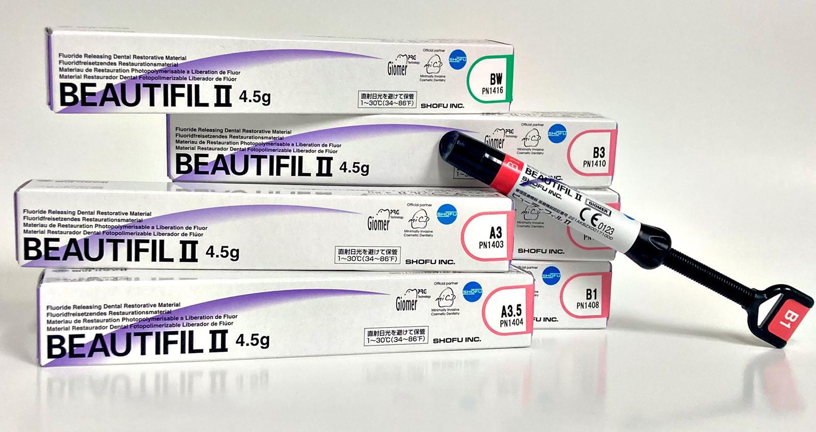 Shofu Beautifil II Universal Nano Hybrid Fluoride Releasing Composite 4.5gm