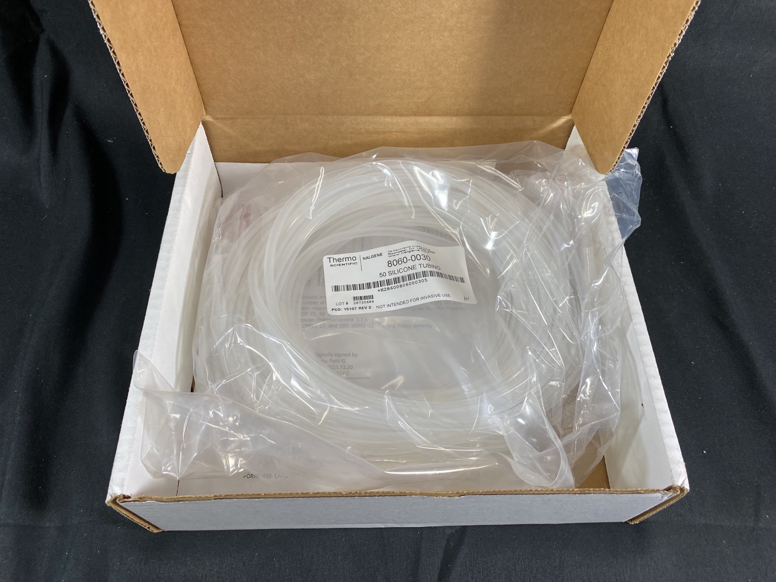 NALGENE 1/8″ 50 Platinum-Cured Silicone Flexible Tubing 8060-0030 (50ft/Pk)
