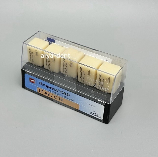 5pcs IPS Empress CAD Ceramic Blocks Dental Lab Restorations Materials LT A2/C14