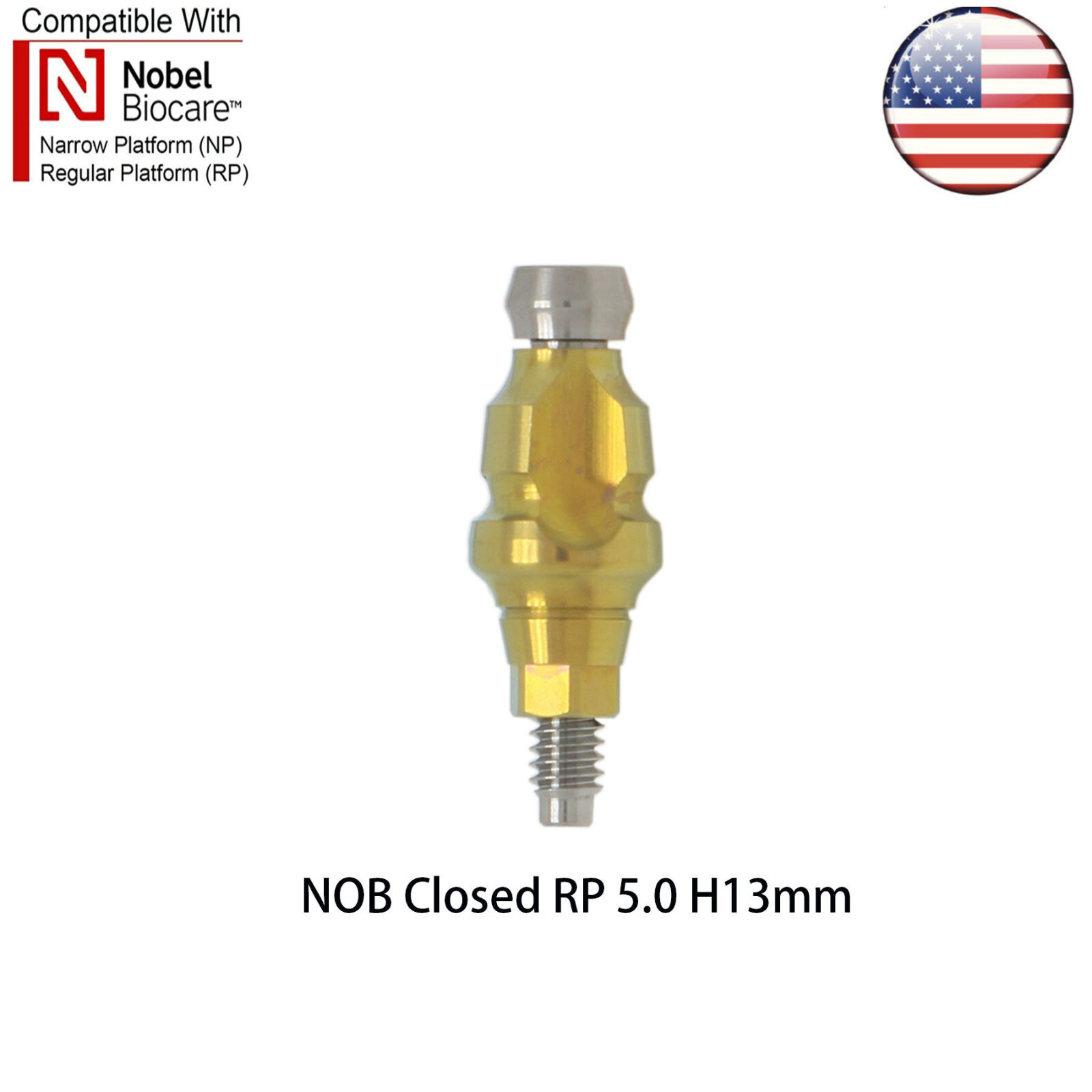 Dental Impression Closed Tray Impression Coping fits Nobel NP/RP Active