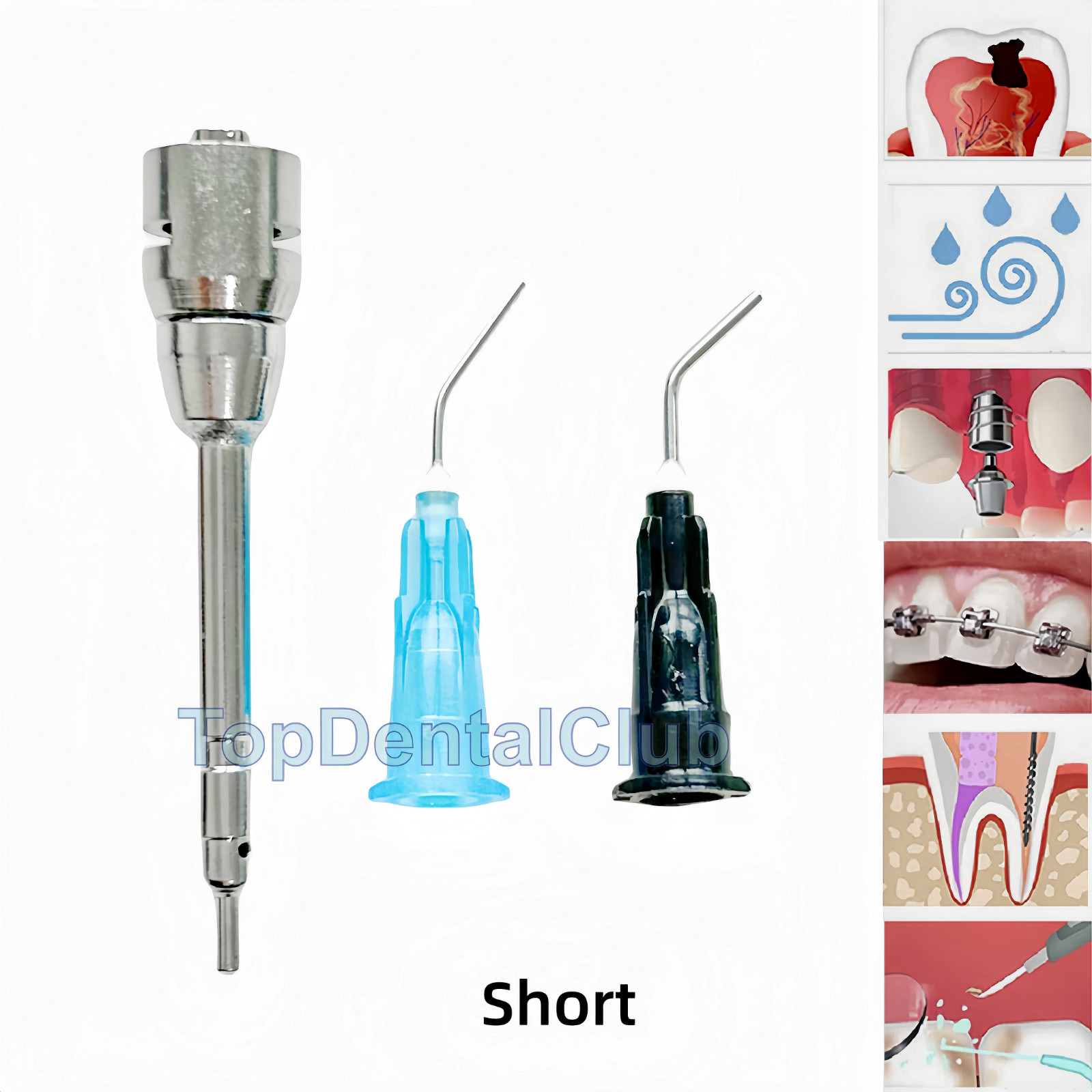 2Set Dental Sybronendo Stropko Kerr Style Air Water Syringe Irrigation Tips 3Way