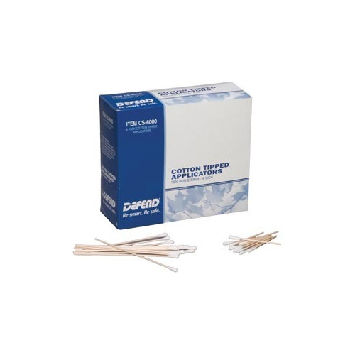Mydent CS6000 Defend Cotton Tipped Applicators 6″ Non-Sterile 1000/Bx
