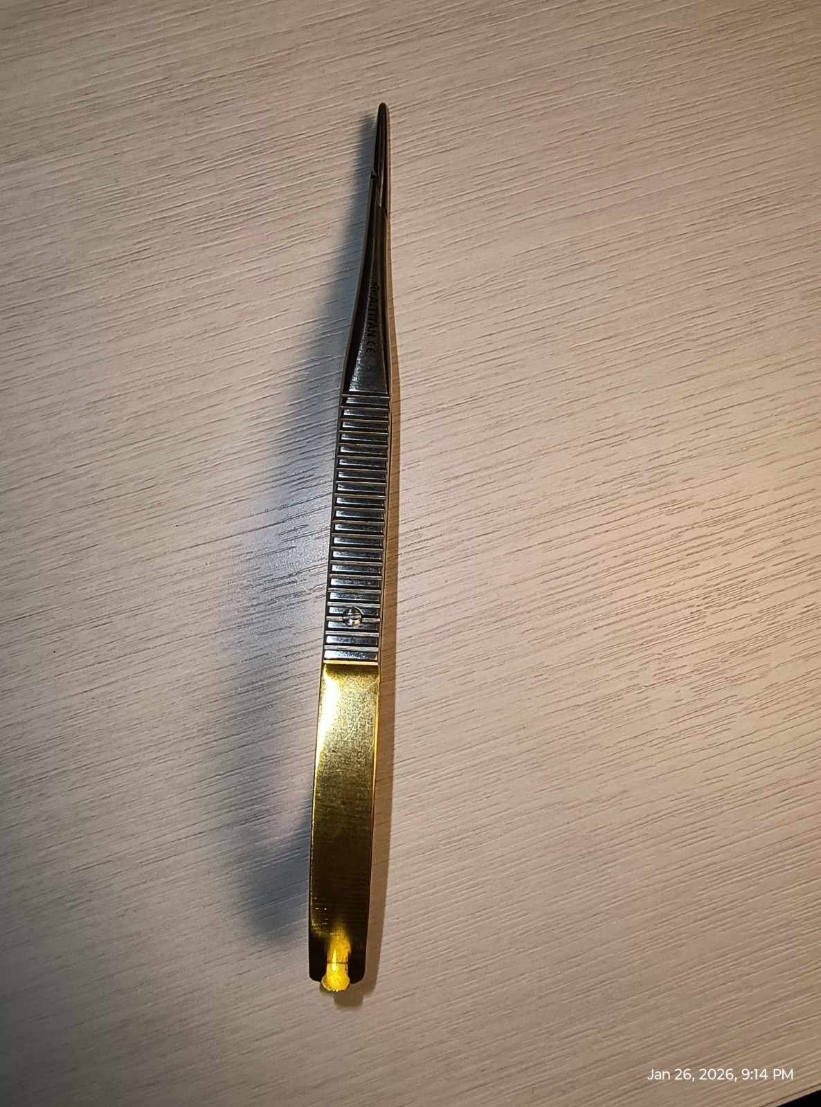 A-TITAN 188TC CASTROVIEJO FLAT HANDLE NEEDLE HOLDER, DENTAL TOOL