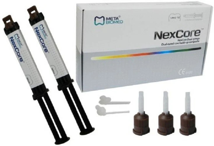 Meta Biomed Nexcore Dual Cured Core-Build Up Composite Resin Cement Dual Syringe