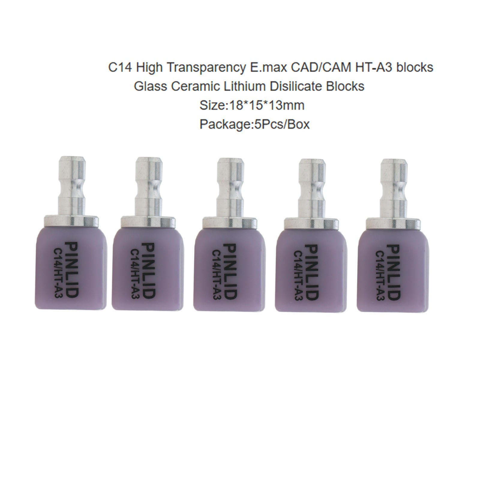 IPS e.max CAD CEREC InLab Dental Lithium Dislicate Class Ceramic Block HT A3 C14