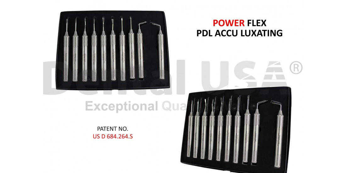 POWER FLEX PDL ACCU LUXATING FULL SET OF 10 WITH PREMIUM COMPLETE BOX 265x190mm