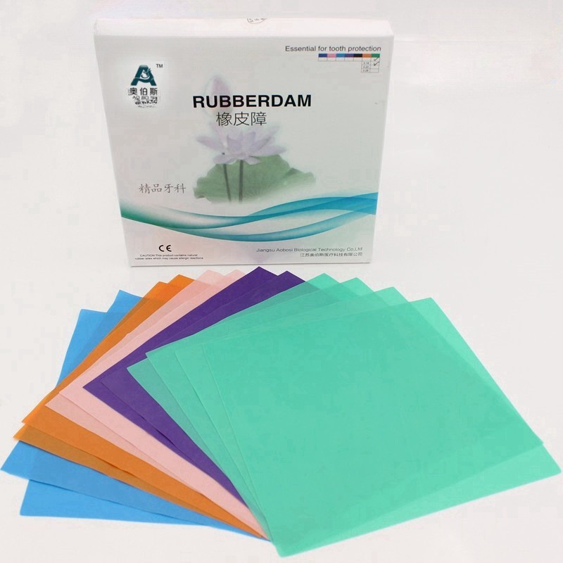 36Pcs Dental Rubber Dam Sheet Natural Latex Barrier 6″*6″ For Adult Medium Gauge