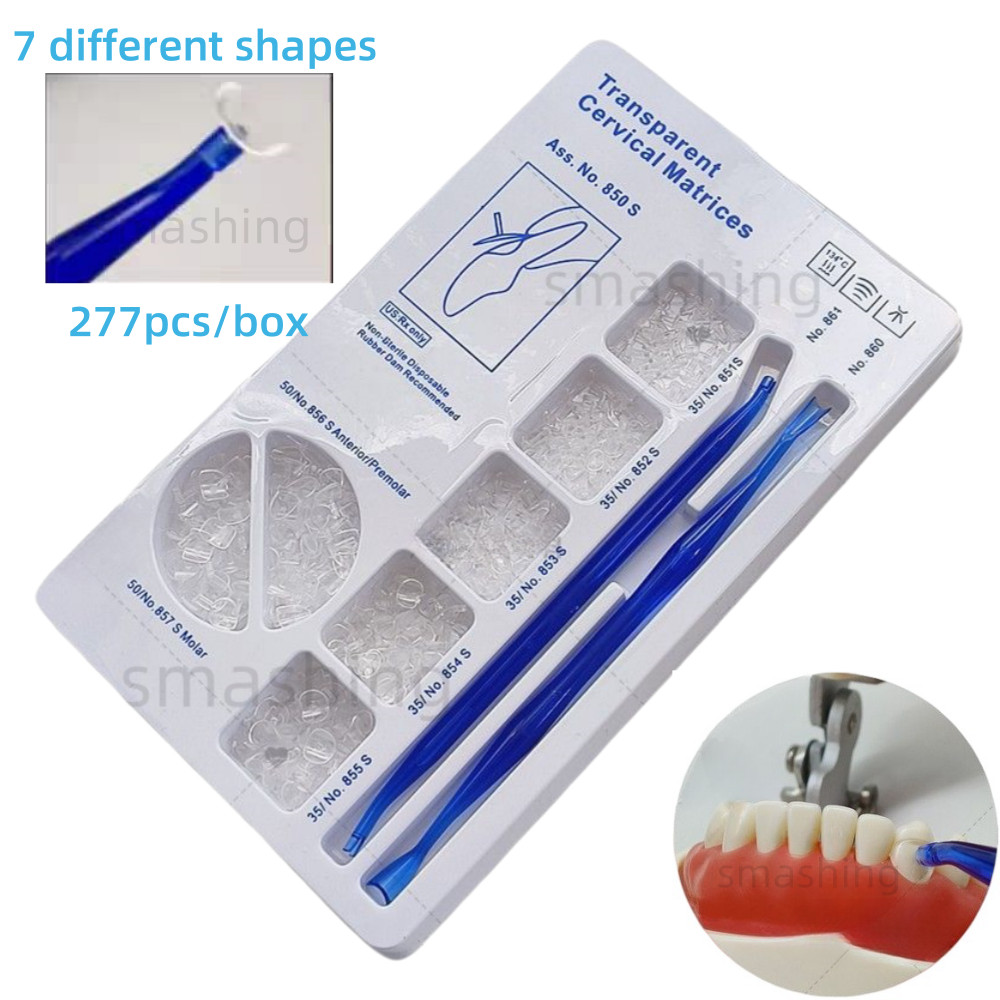 Dental Transparent Cervical Matrices Composite Gingival Retractor Clear Matrix