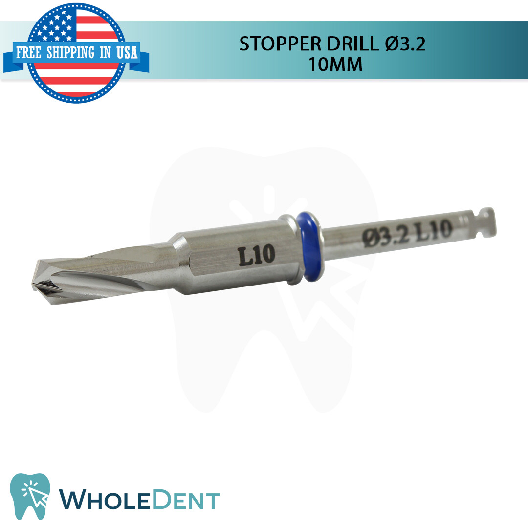 Surgical External Irrigation Stopper Drill Ø3.2 And Guide Sleeve Dental Implant