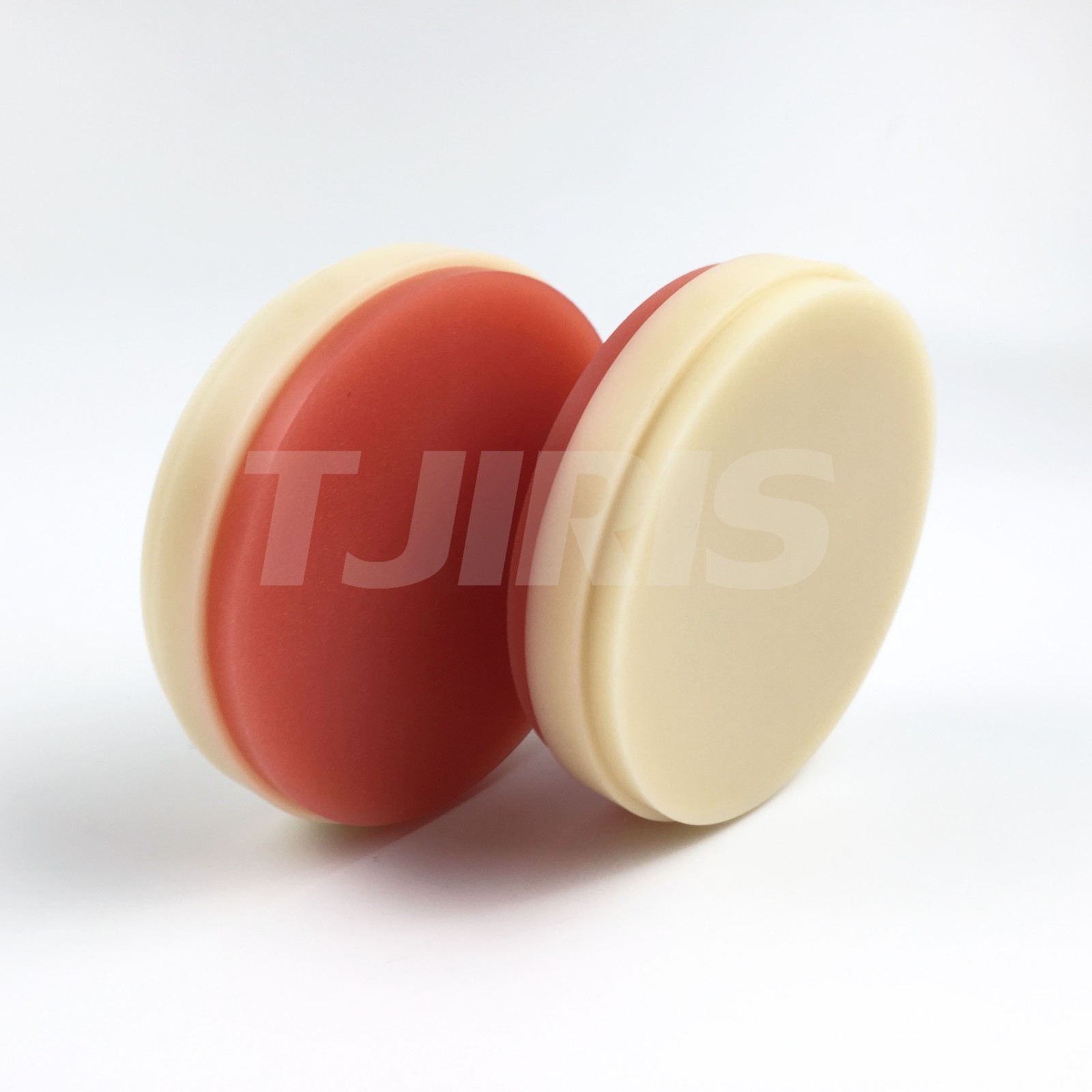 1 pcs Dental Lab Material OD98*25mm Two-color PMMA Blocks Disk A2+Pink
