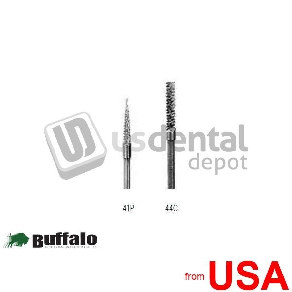 BUFFALO Abbott-Robinson 32P Fissure Diamond Cut Tungsten Carbide HP Burs, 425142