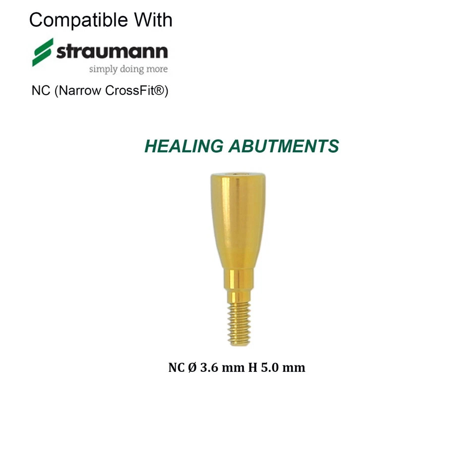 US Dental NC Healing Abutment & Cover Screw Fit Straumann ITI BL/BLT