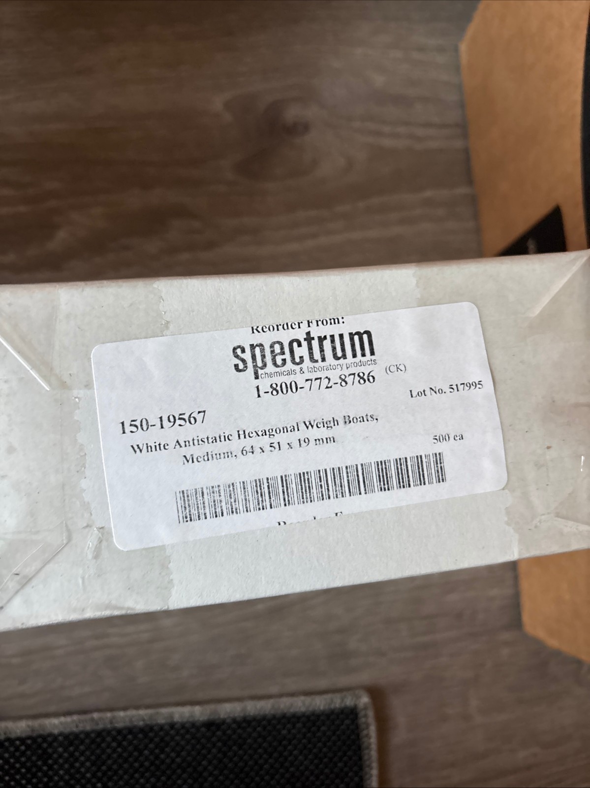 Heathrow Scientific HS14251B Antistatic Hexagonal Weigh Boats Medium 500/Pk