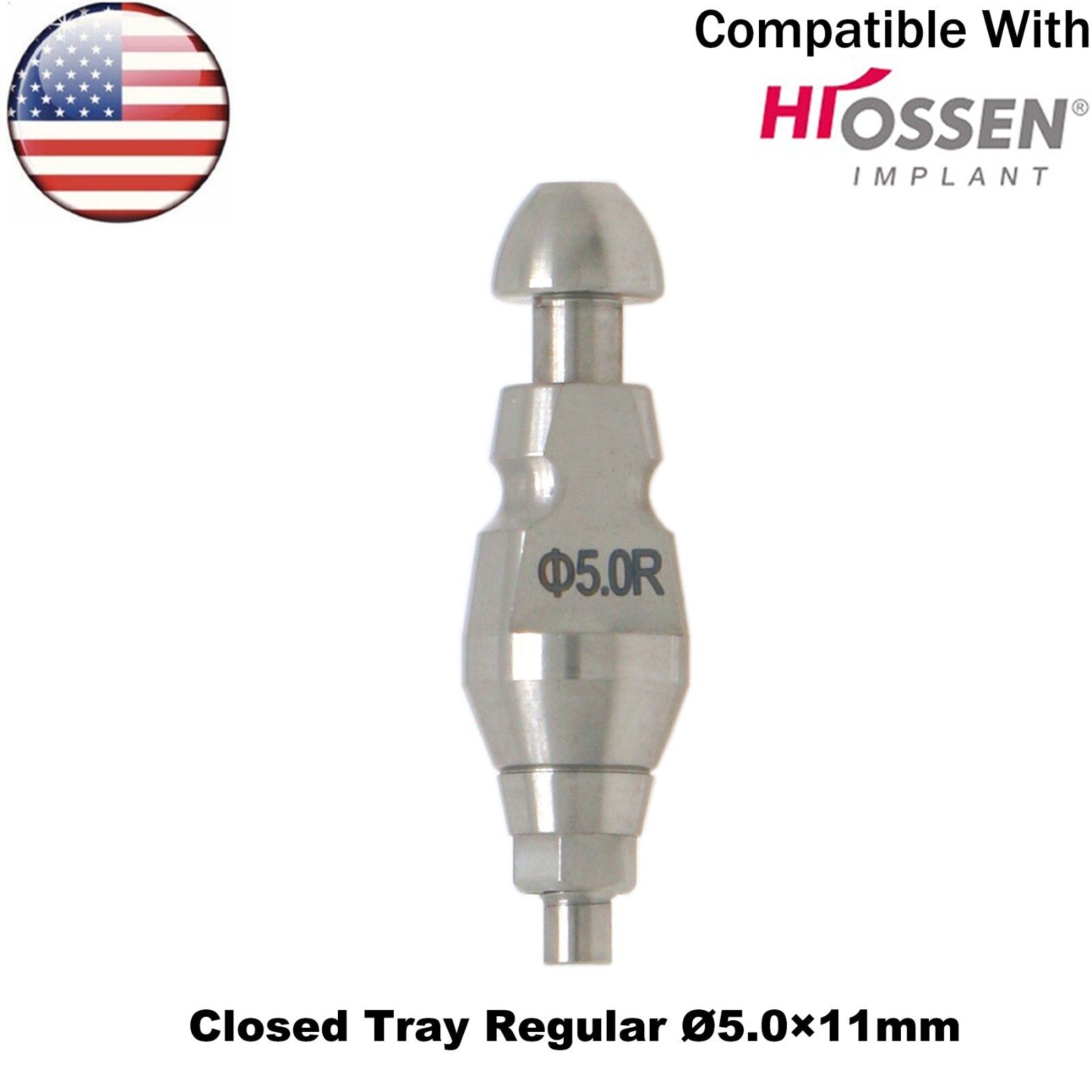 US Dental Impression Transfer Closed Coping Tray Alloy Fits Osstem Hiossen M/R