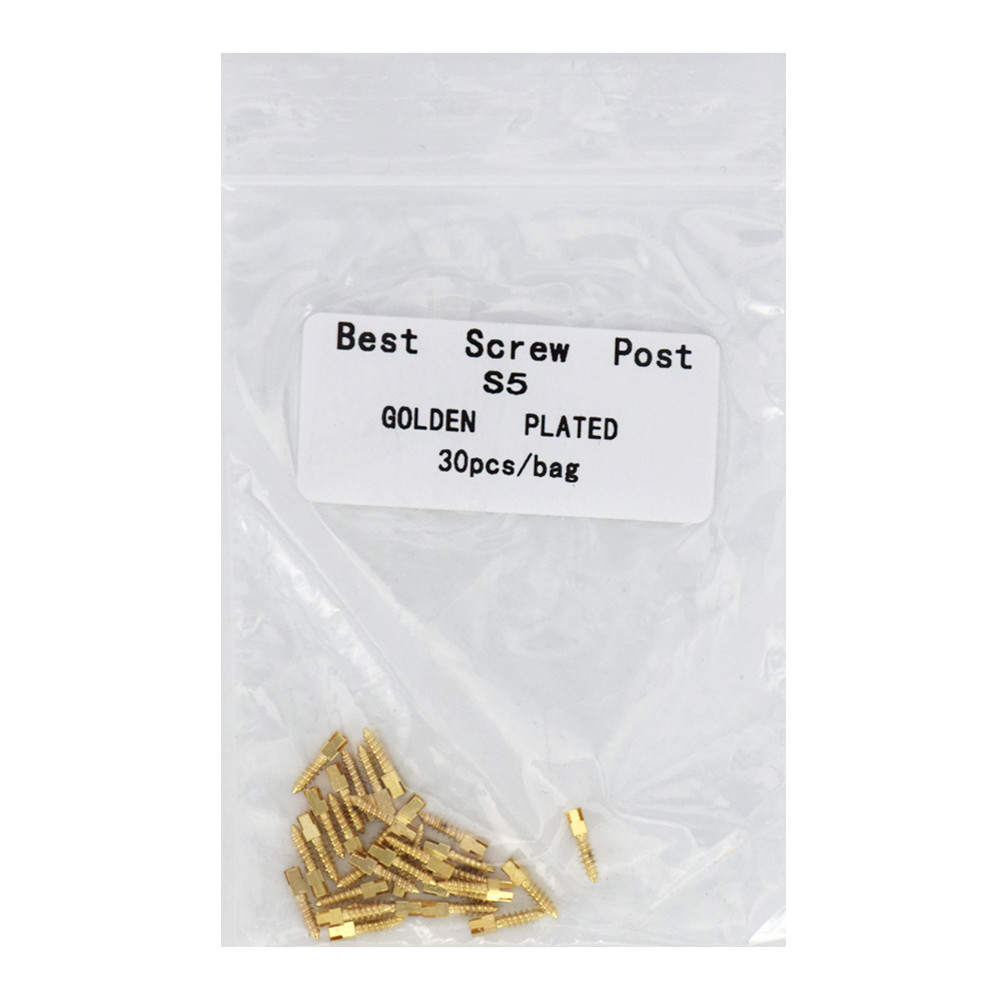 30 Pcs Dental Screw Post 24K Gold Plated Conical Refills S/M/L/XL For Root Canal