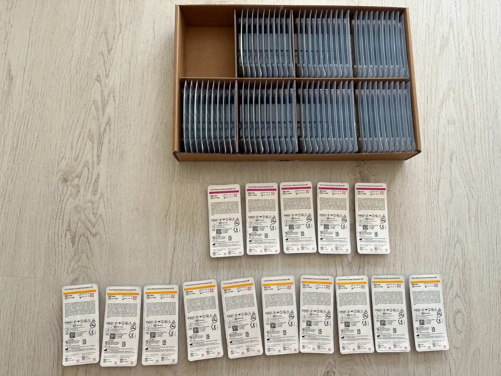 Original Nobel Biocare Conical Connection CC cover screw NP/RP – 283 pieces