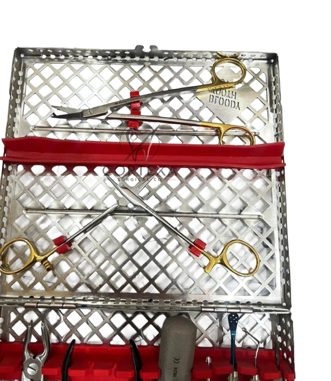 Hu Friedy & BTG Dental Extraction Kit Lot of 10 pieces w/ Sterilization Cassette