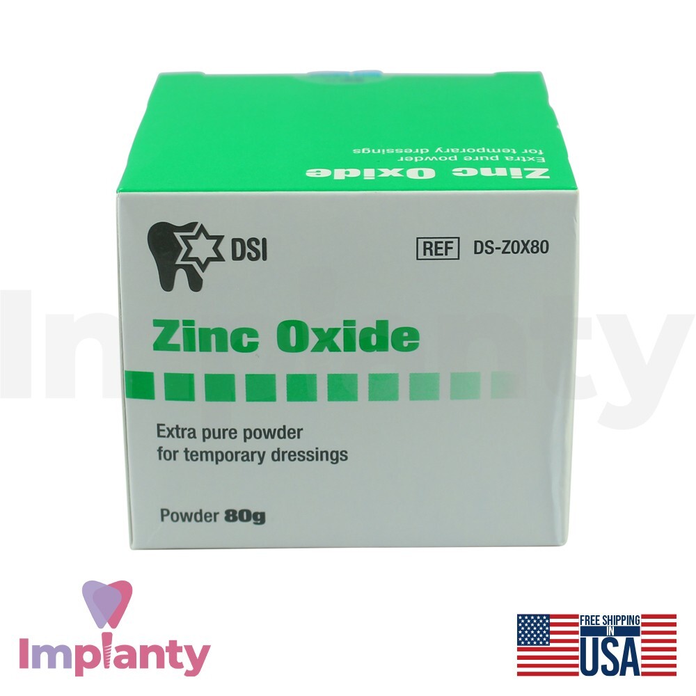 Dental Extra Pure Zinc Powder 80g 0xide Temporary Dressing Restoration Dentistry