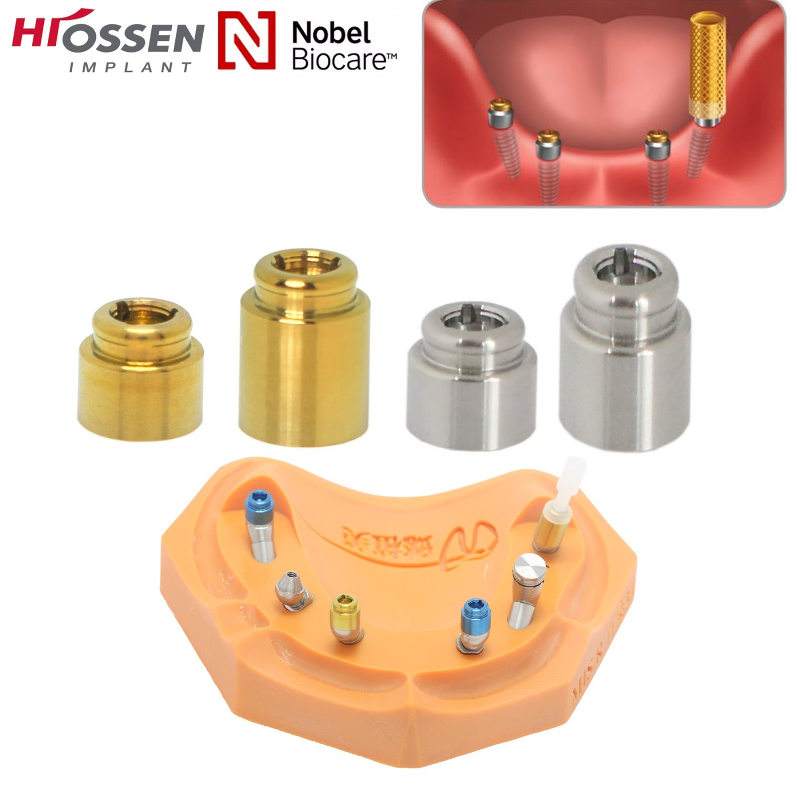 4.8mm Multi-Unit Locator Attachment Abutment Fit Hiossen/Nobel/3.0/5.0mm GH