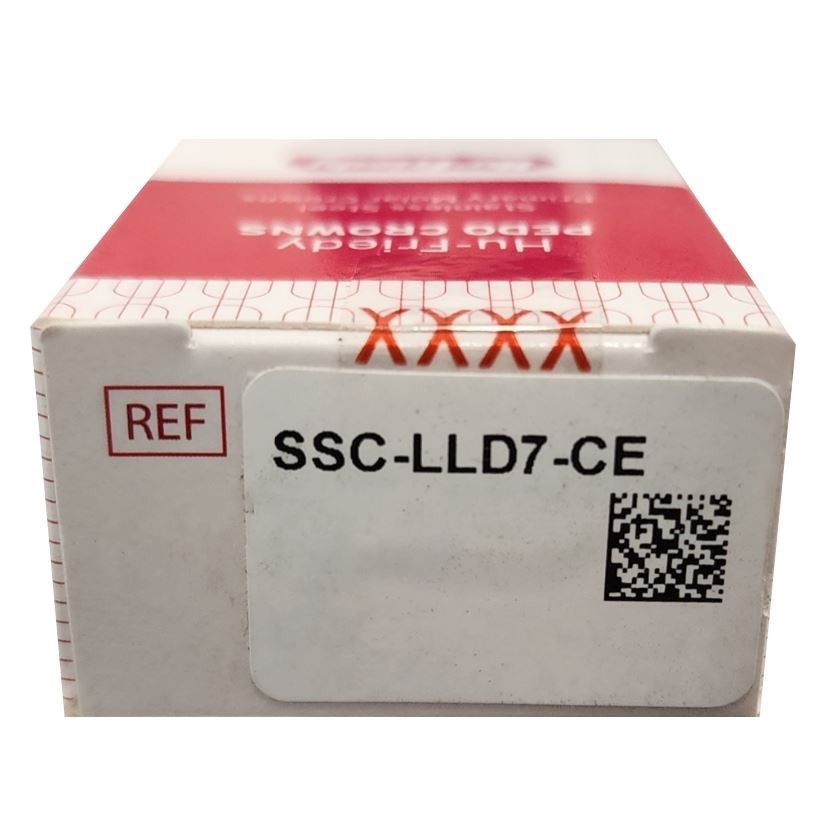 *5-Pieces* HuFriedyGroup Pedo Crowns Lower Left Primary 1st #7 Refill SSC-LLD7