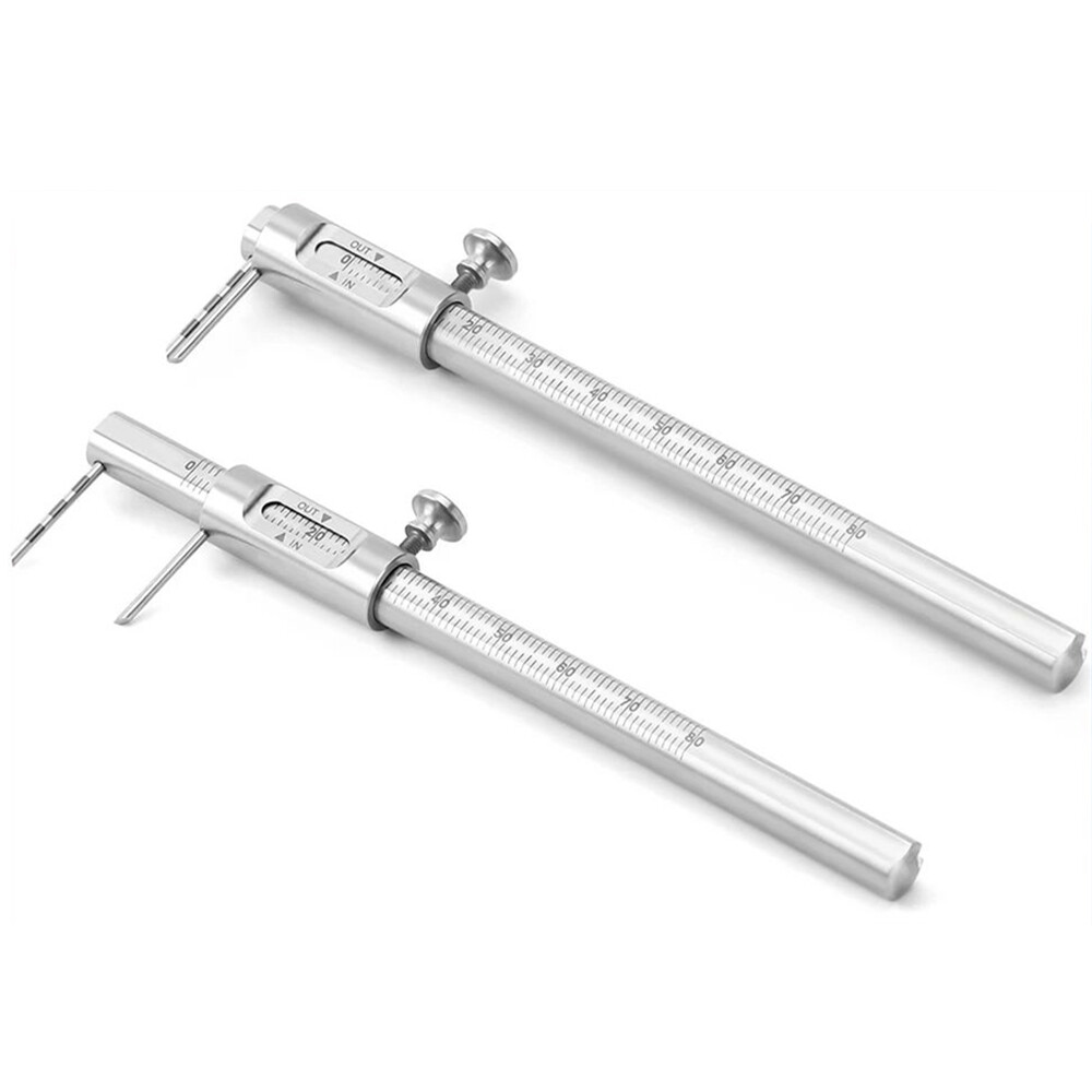 Dental Orthodontic Sliding Caliper Implant Measuring Gauge 0-80mm Double Scale
