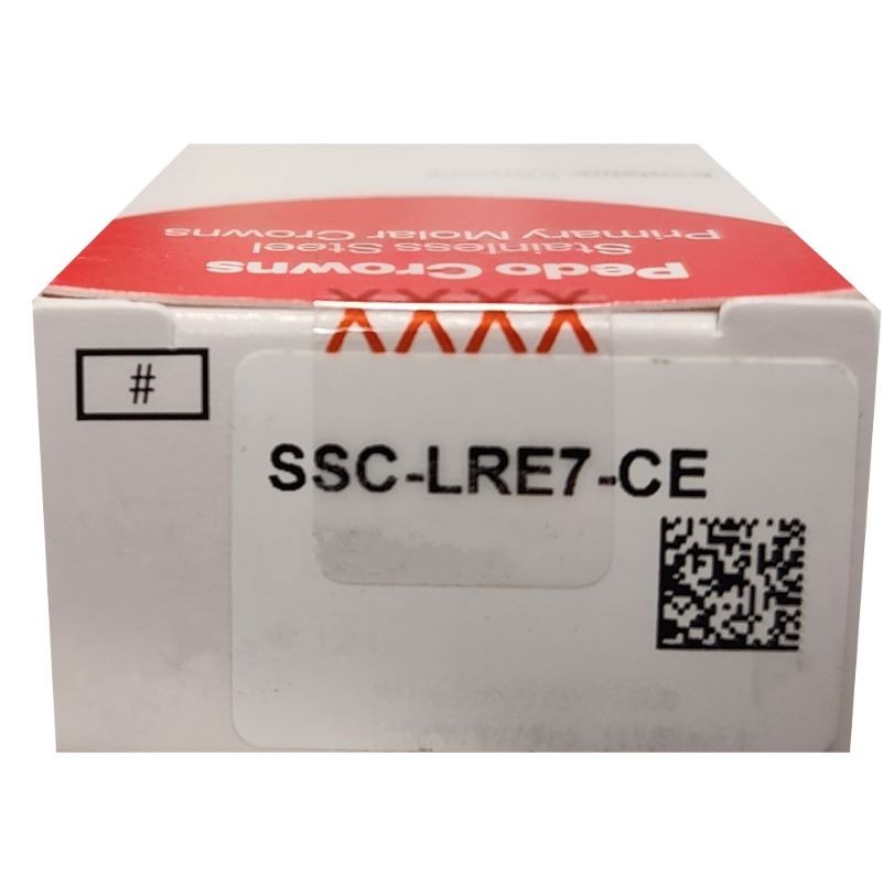 *5-Pieces* HuFriedyGroup Pedo Crowns Lower Right Primary 2nd #7 Refill SSC-LRE7