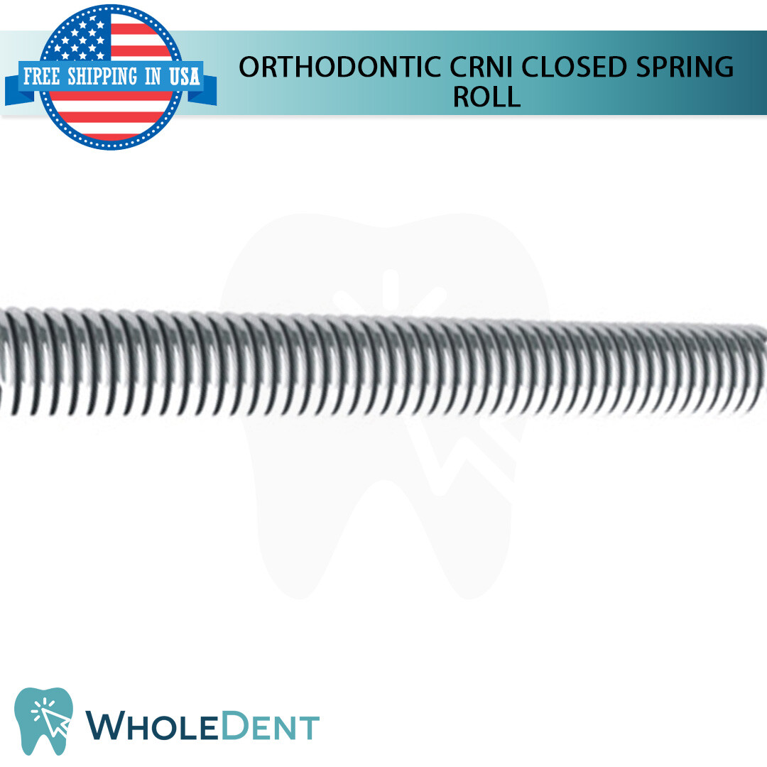 Orthodontic Dental CrNi Closed Coil Spring Roll Stainless Steel 100cm .008″x.032