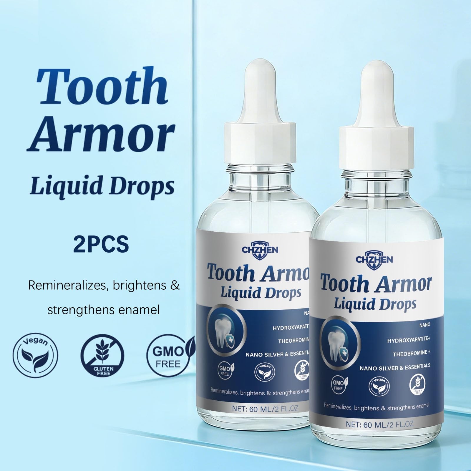 Enamel Support Liquid Drops: Daily Oral Care Solution with Transparent…