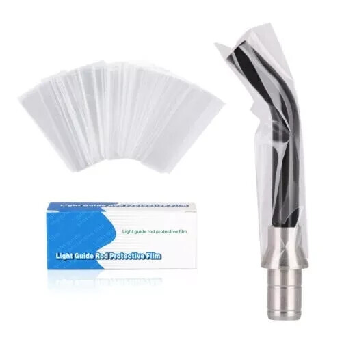 400 Pcs Disposable Dental Light guide rod Protective Film Cover/ Sleeve