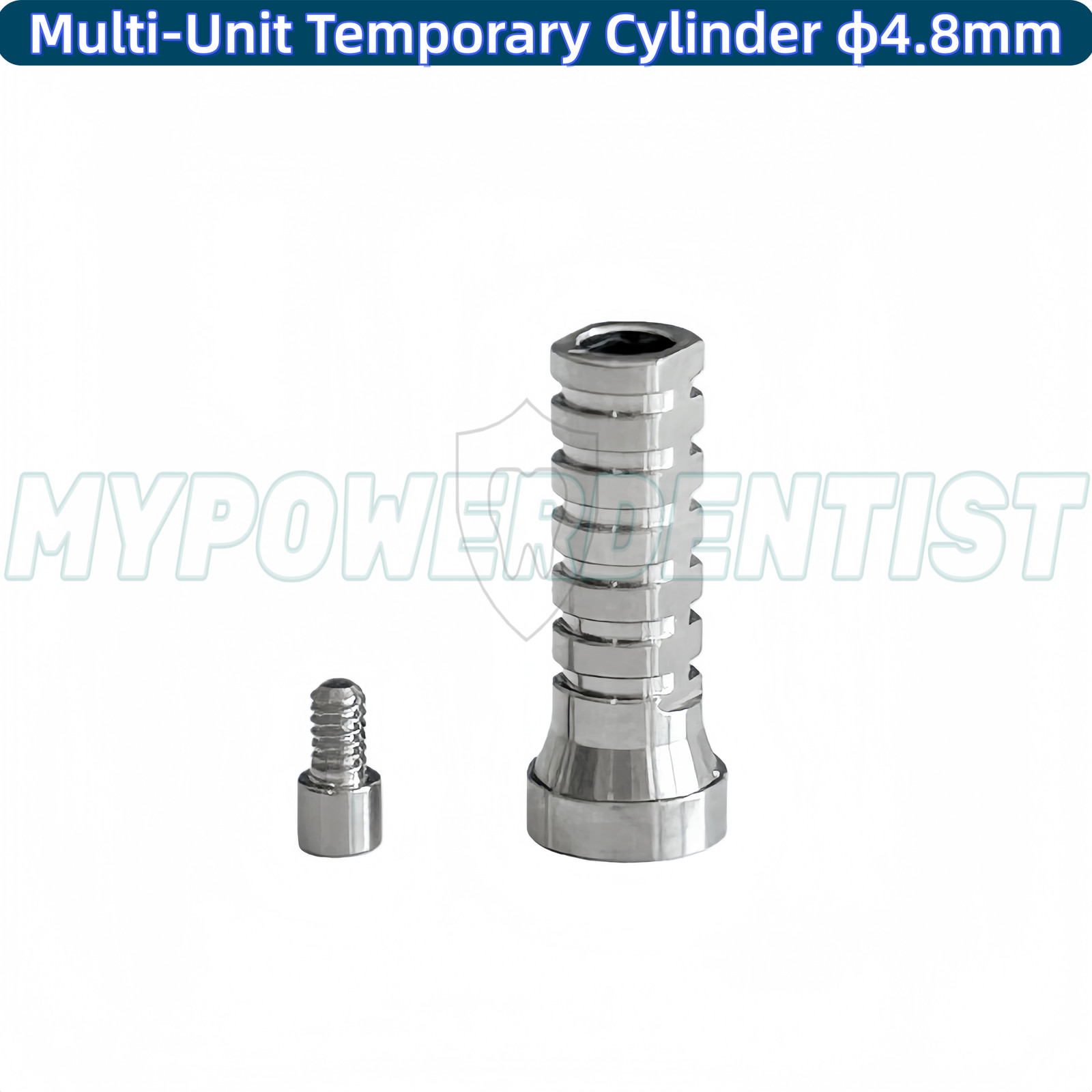 20Pcs Titanium Temporary Cylinder Ti MU Sleeve Multi Unit 4.8mm Abutment Fit NOB