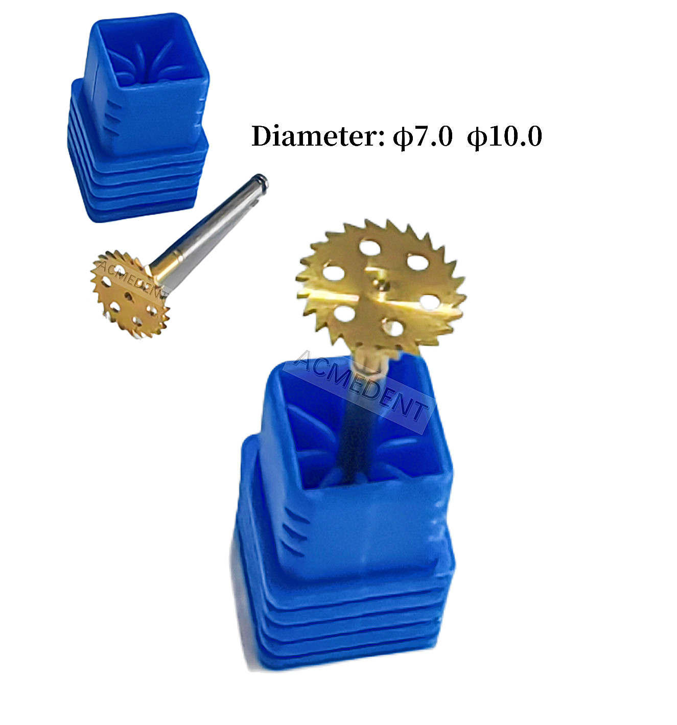 1PC Dental Saw Disk Sharp Ultra Thin Bone Cutting Wheel Gold Disc High Hardness