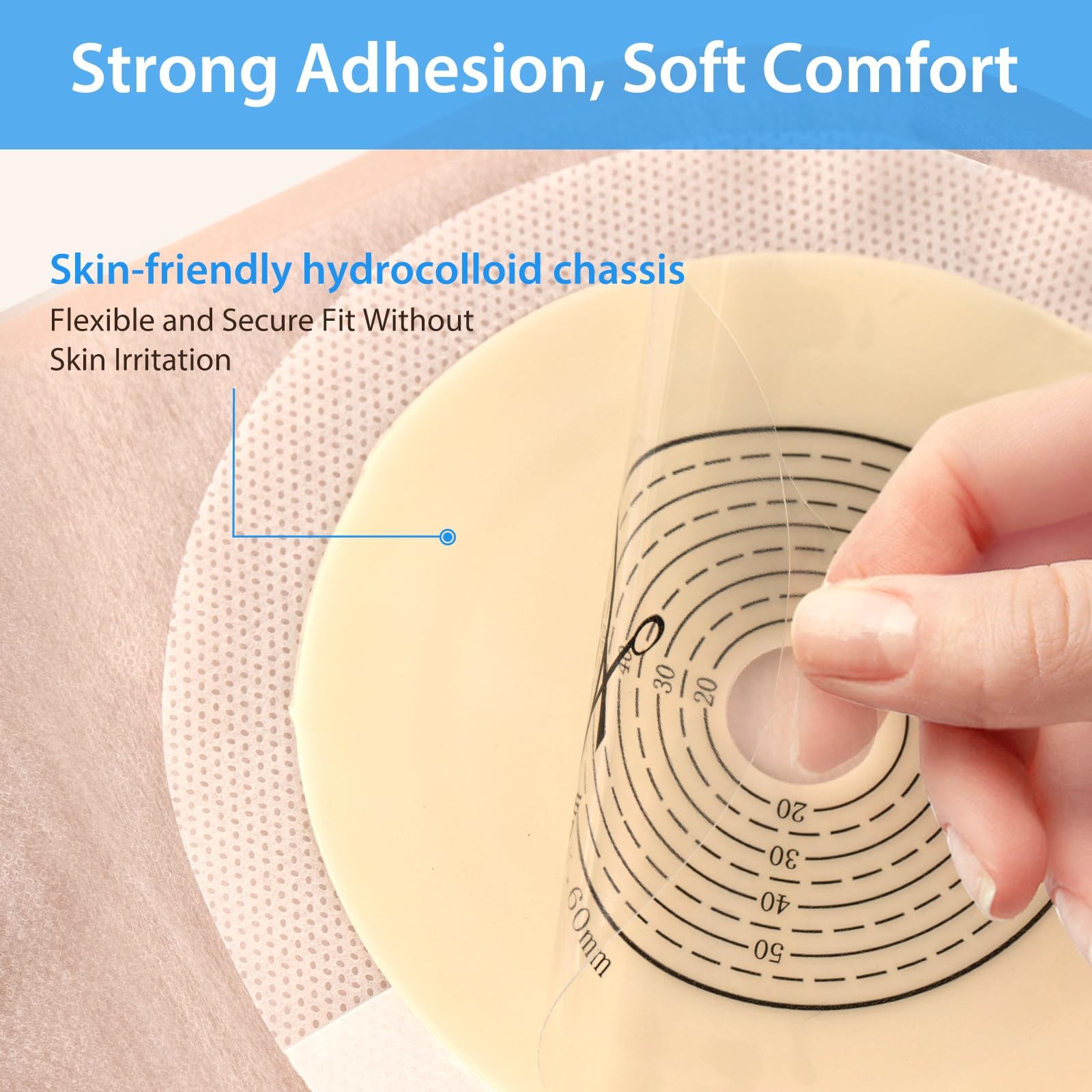 100 PCS Colostomy Bags, One Piece Ostomy Drainable Pouches with 100pcs