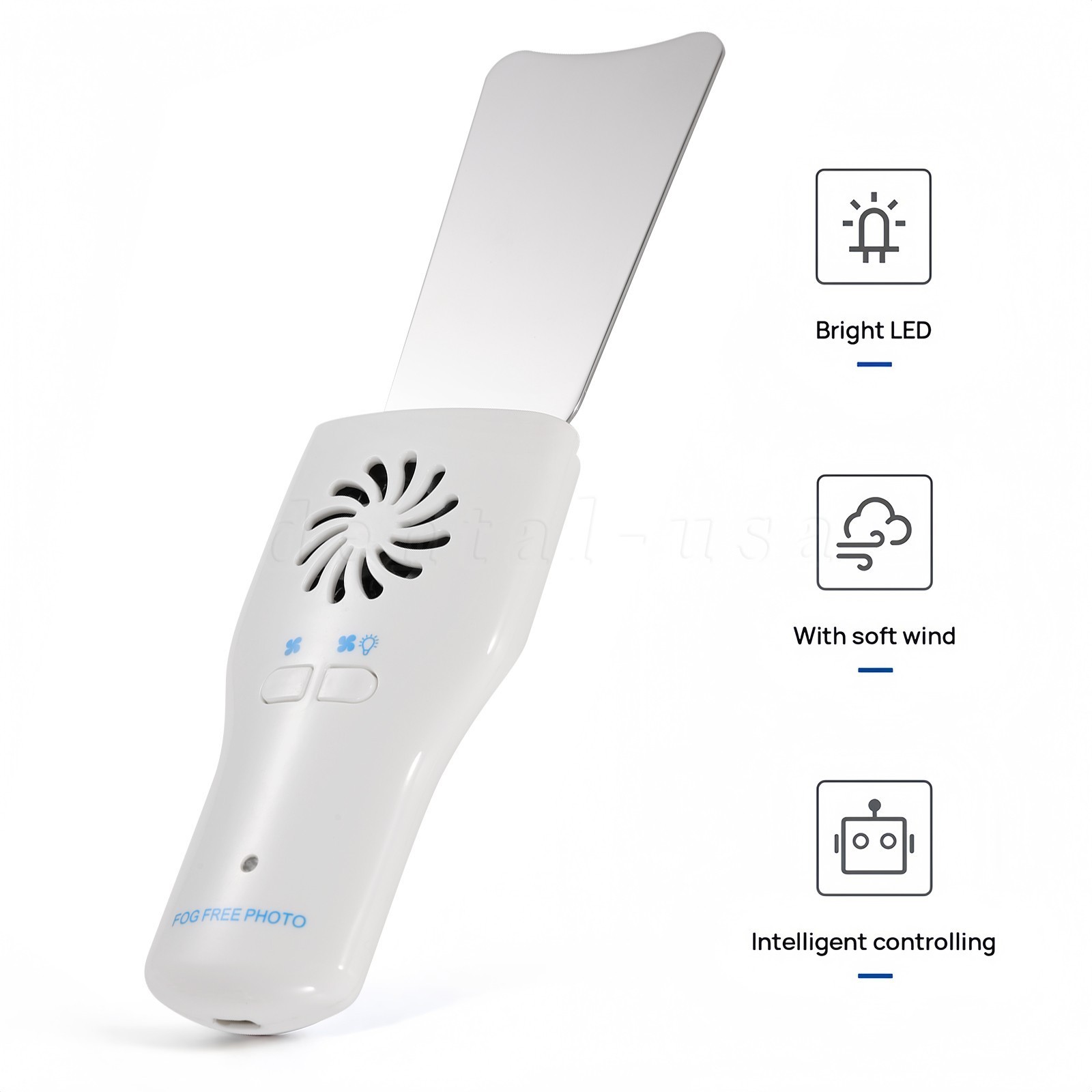 Dental Occlusal Mirror Fog Free LED Intra Oral Photo System 4 Mirrors Defogging