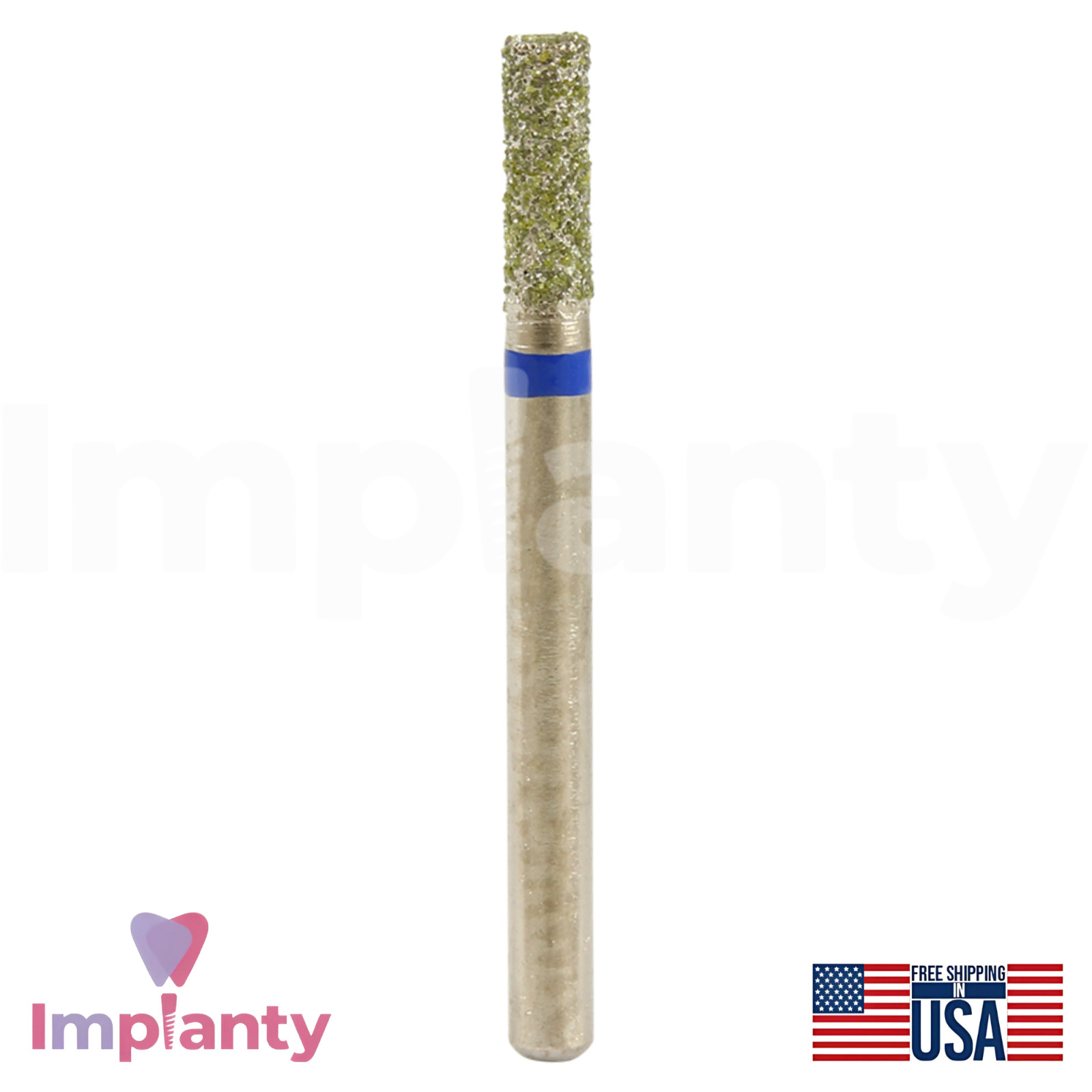 FG Diamond Burs High Speed Cone Cylindrical Head Handpiece Stainless Steel 10pcs