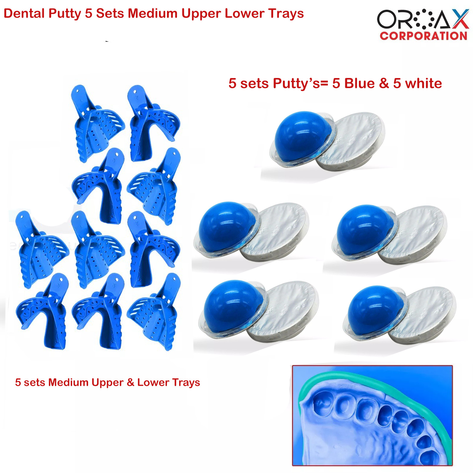 12x 25g Dental Hydrophilic Firmer Impression Putty Fast Set Silicon Material USA