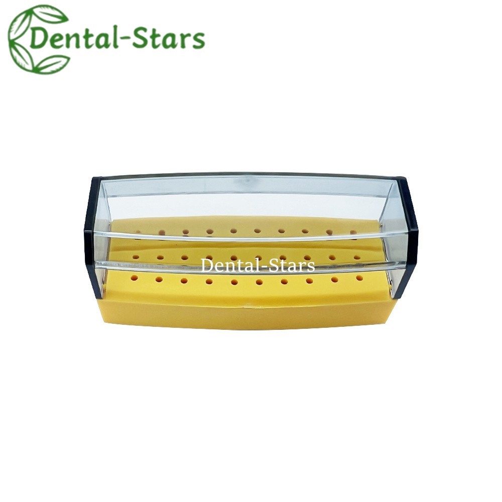 30 Holes Dental Plastic Bur Holder Endo File Block Disinfection Box Autoclave