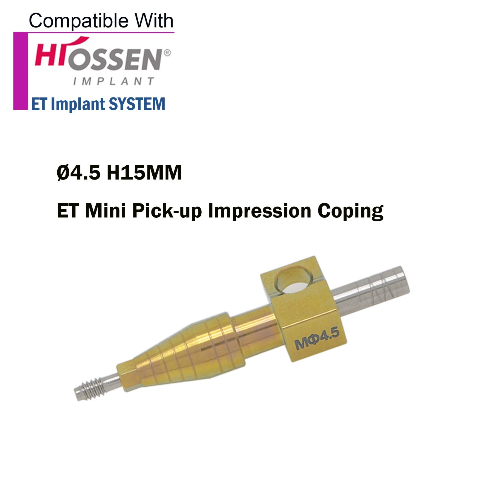 US Dental Hiossen Osstem M/R Transfer lmpression Coping Open/Closed Tray Analog