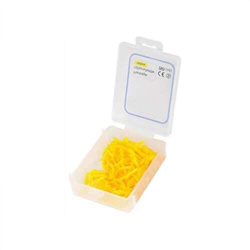GooDent Plastic Wedge with Hole, Medium, Yellow, 100/Pk
