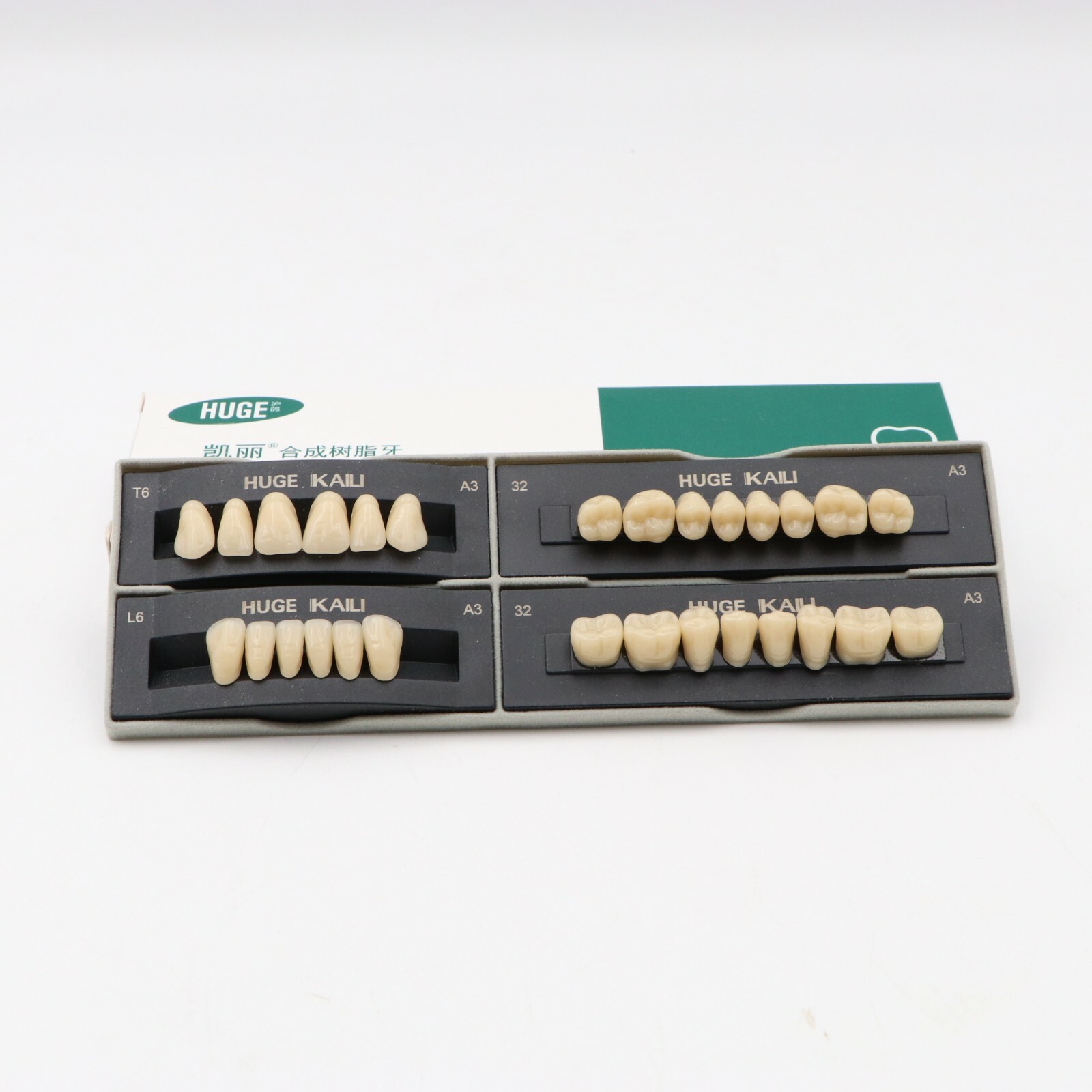 1 box Dental Acrylic Resin Denture Full Set Teeth Upper Lower Shade