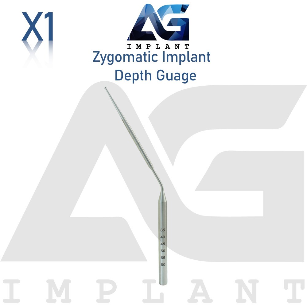 Zyg Depth Gauge Dental Instrument Tool Socket Measurer Drilling
