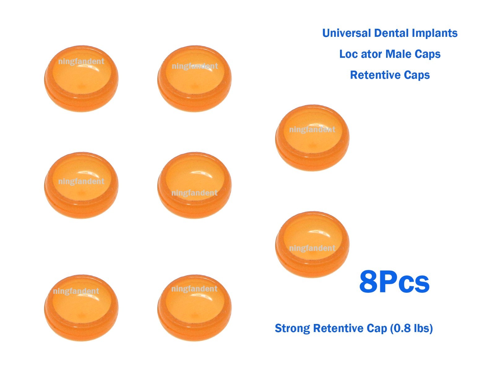 US Dental fit Zest Locator Extended Range Retention Male Cap Inserts 0.8Lbs Kit