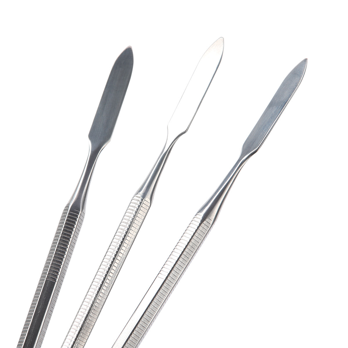3Pc Stainless Steel Mixing Spatula Tool Non-Slip Handle Mixing Stick Color Tools