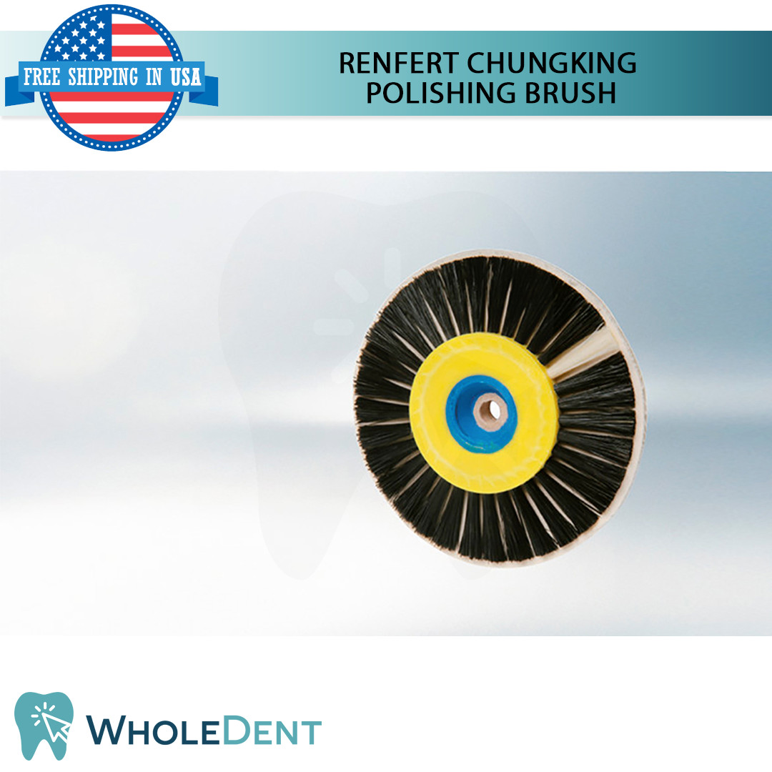 Renfert Chungking Polishing Brush Linen Ø80mm Wheel Dental Lab Condenser Tool