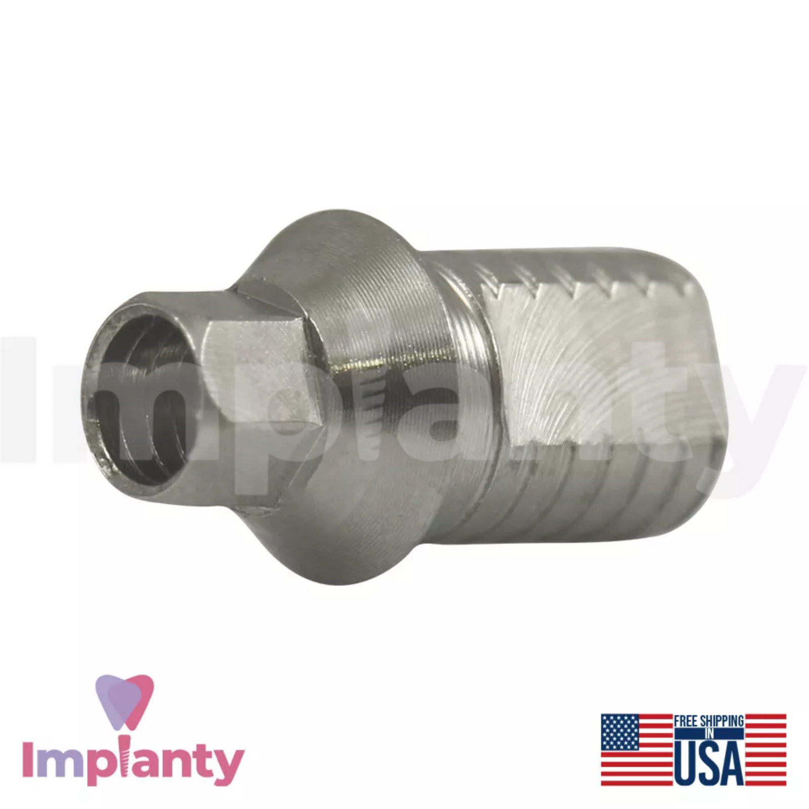 5x GDT Dental Anti Rotational Titanium Base Slim Platform Ø4.8mm Int Hex 2.0mm