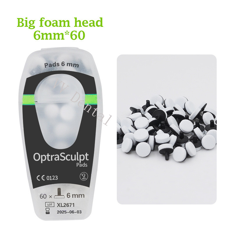 60pcs 4mm/6mm Oral Optrasculpt Pad Composite Resin Filling Spatula for Mixing