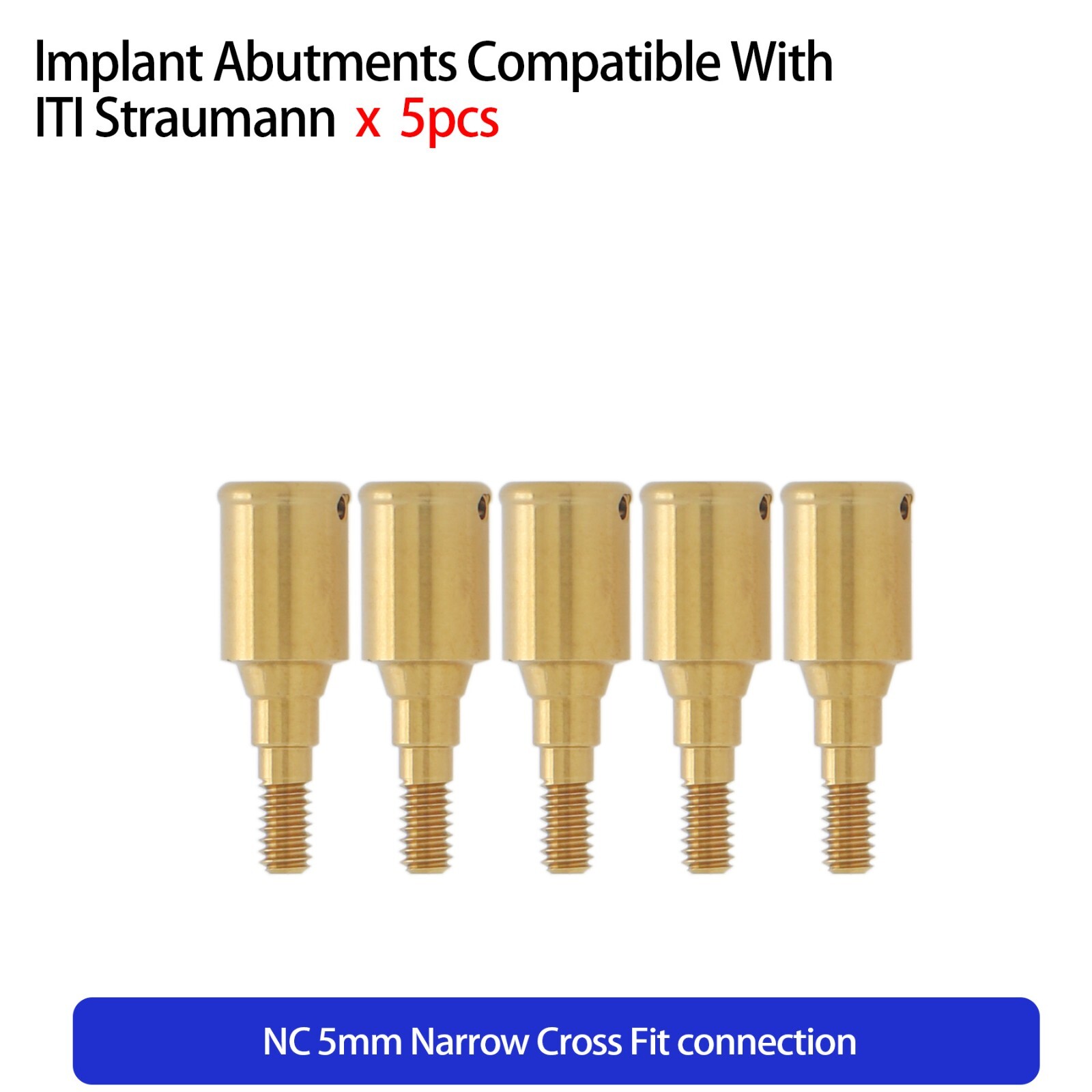 Dental Locator Attachment Abutment NC/RC Fits Straumann ITI 1.0-5.0mm Removable