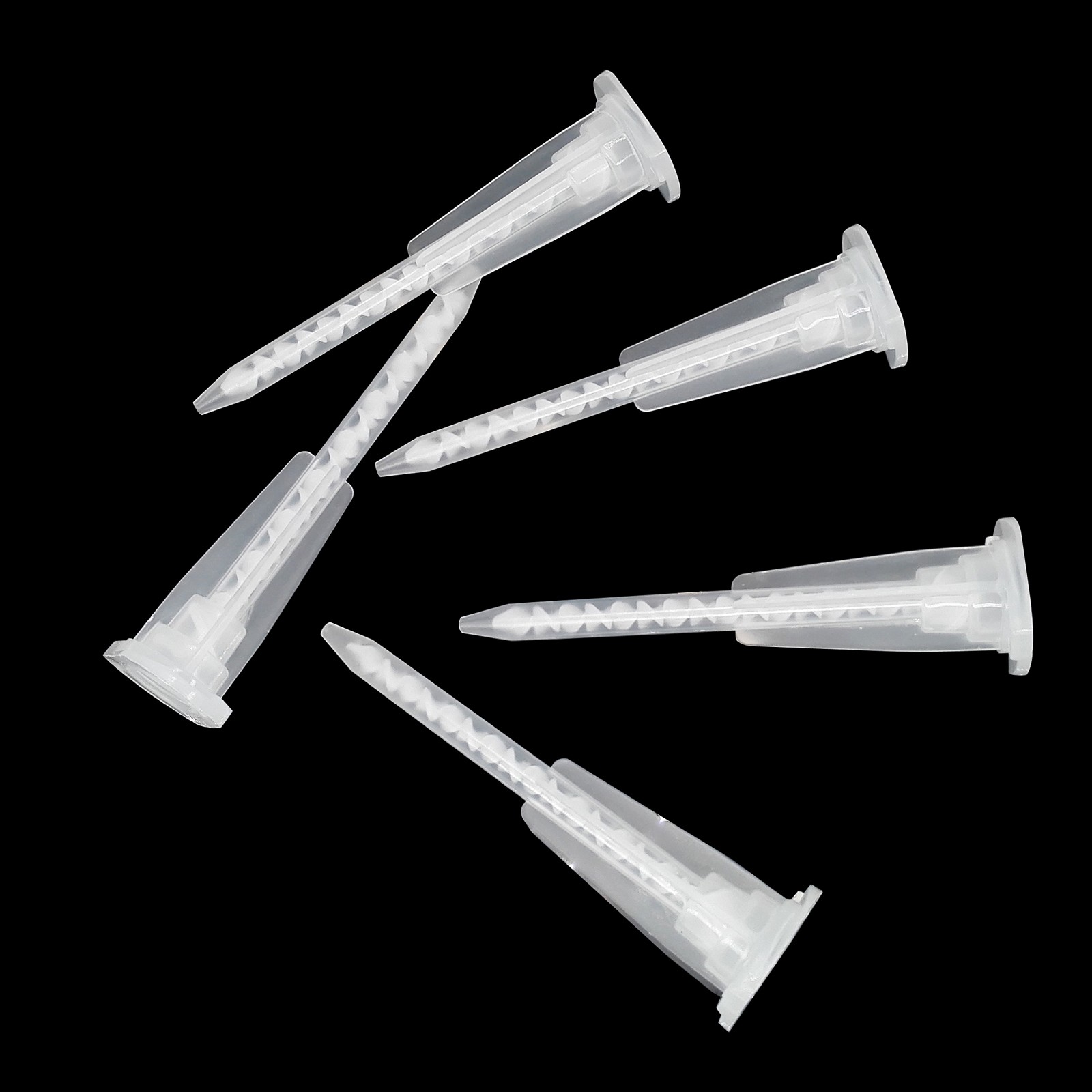 50pc Epoxy Tubes Static Mixer Nozzle Mixing Tip for Adhesive Applicator Cartridg